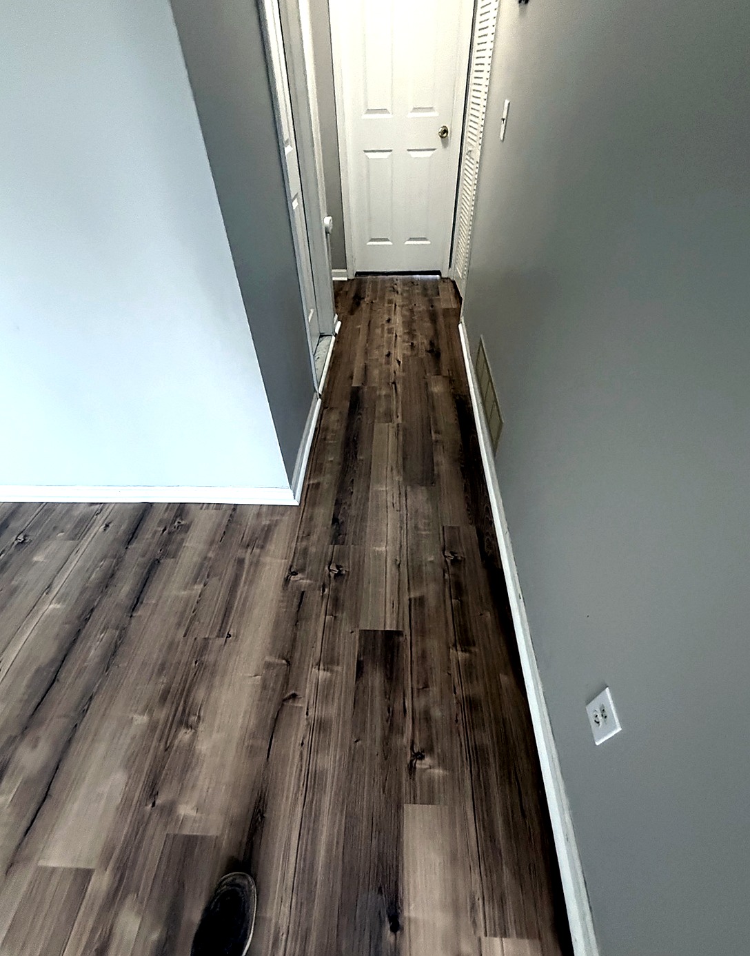 LVP hallway installation