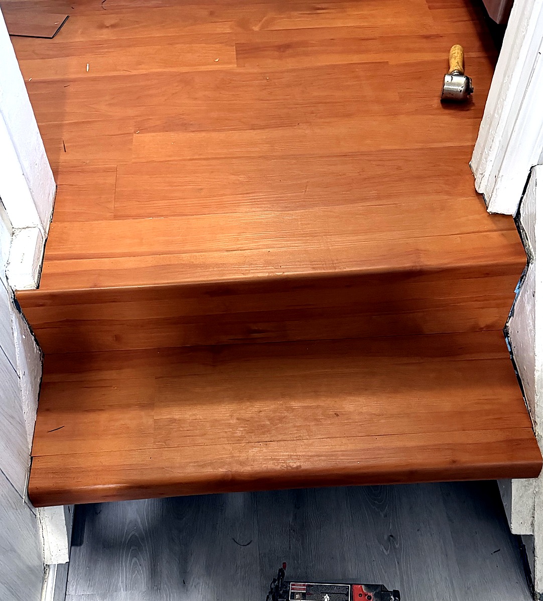 Stair transition detail